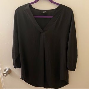 VICI Black Tyche Tunic Button Sleeve Blouse